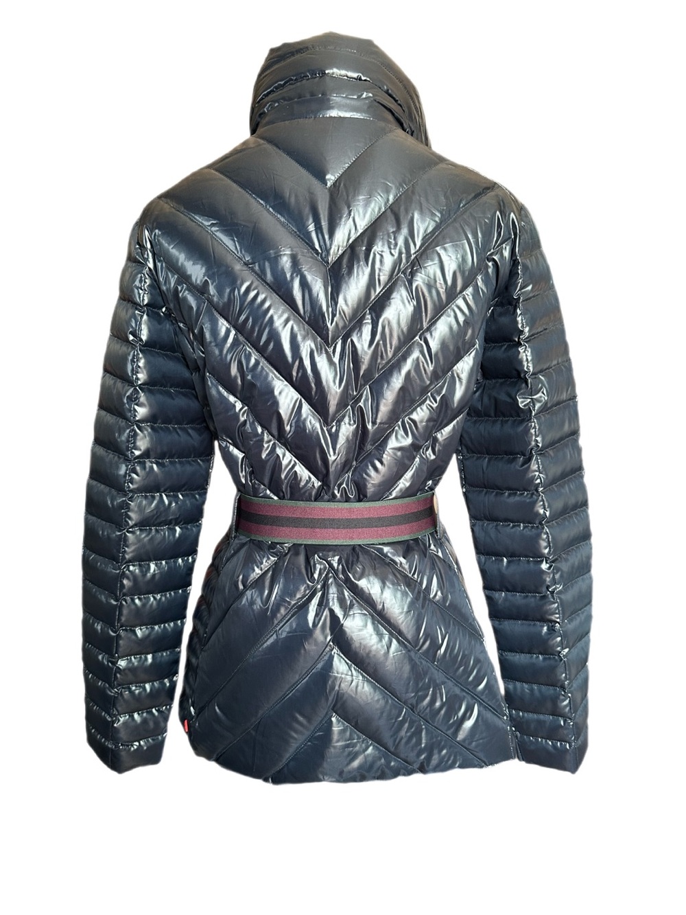 Hunter Refined Gloss Down Puffer Jacket Navy Size Small - Picture 3 of 12